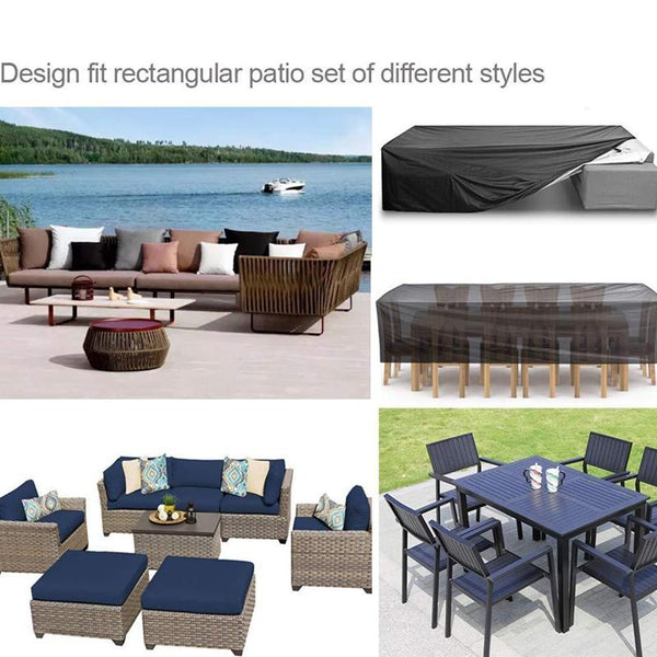 Waterproof Outdoor Furniture Cover For Garden Table And Chairs 200X160x70cm Outdoor Furniture Covers