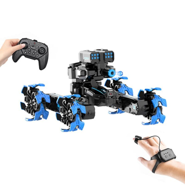 Remote Control Water Bomb Car Dual Four Wheel Battle Blooming Tire Spray Blue Rc Model Vehicles