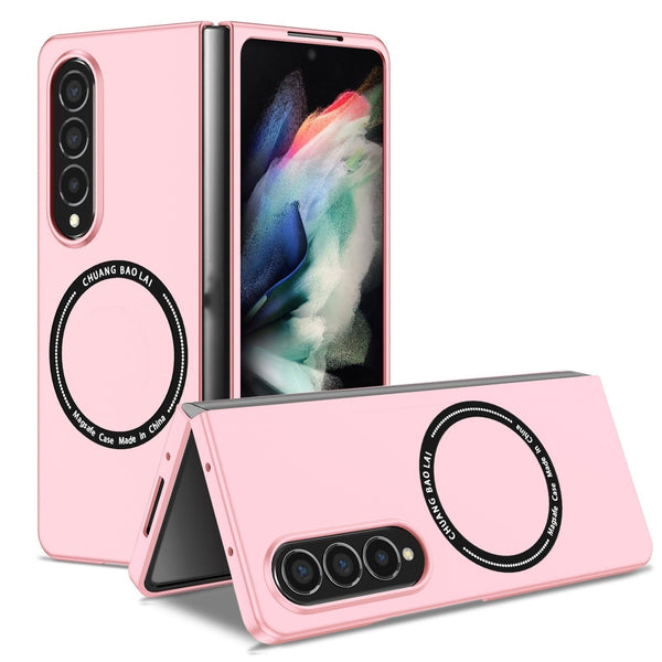 For Samsung Galaxy Z Fold4 5G Secure & Portable Magnetic Folding Case Pink Cases Covers & Skins