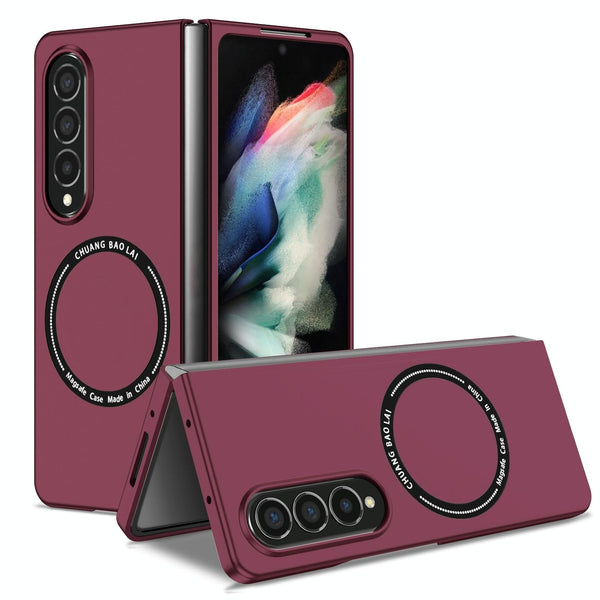 For Samsung Galaxy Z Fold4 5G Secure & Portable Magnetic Folding Case Pink Cases Covers & Skins