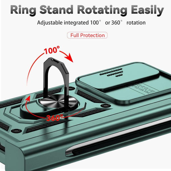 For Samsung Galaxy Z Fold4 5G Secure Sliding Case Black Cases Covers & Skins