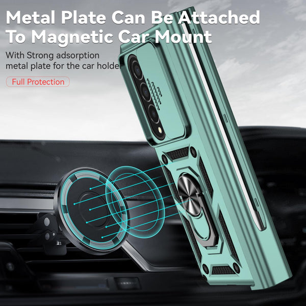 For Samsung Galaxy Z Fold4 5G Secure Sliding Case Black Cases Covers & Skins