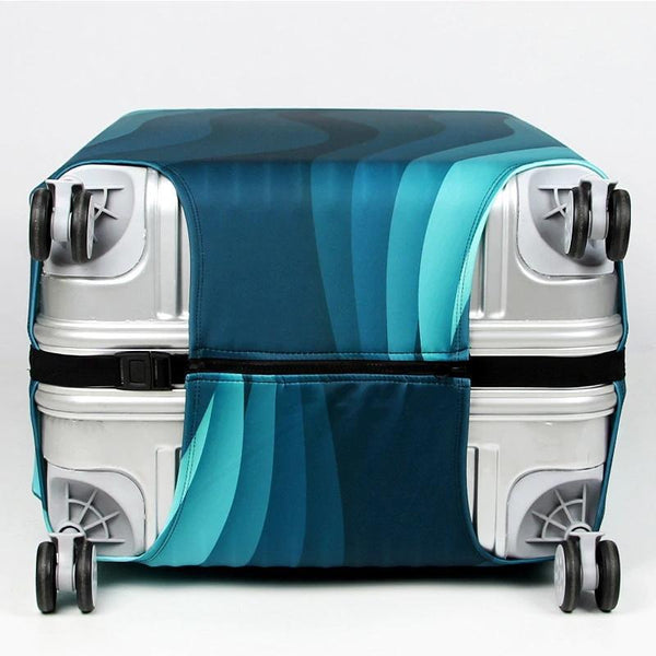 29 32 Inch Travel Suitcase Dust Covers Elastic & Abrasion Resistant Green Ripple Other Travel Accessories