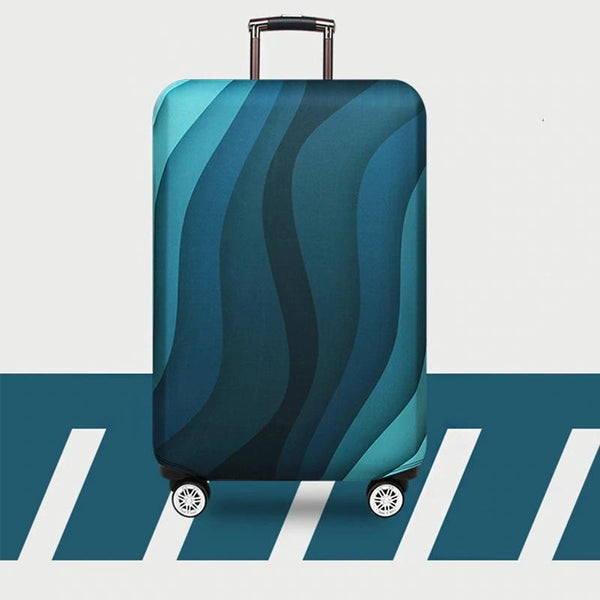 29 32 Inch Travel Suitcase Dust Covers Elastic & Abrasion Resistant Green Ripple Other Travel Accessories
