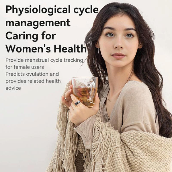 Smart Health Ring Temp Heart Rate Bp Reminder 65Mm Smart Watches