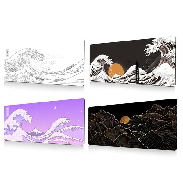 Non Slip Gaming Mouse Pad Big Wave Design No.24 300X800x3mm Mouse Pads & Wrist Rests