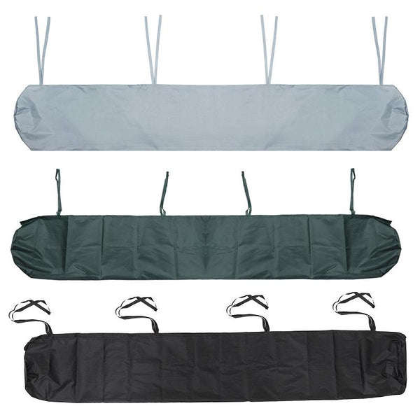 Waterproof Retractable Canopy For Outdoor Patio 3.5M Size Dustproof Protective Cover Black Outdoor Furniture Covers