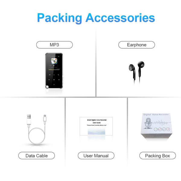 Bluetooth Mp3 Player 32Gb Capacity Black Ipods & Mp3 Players