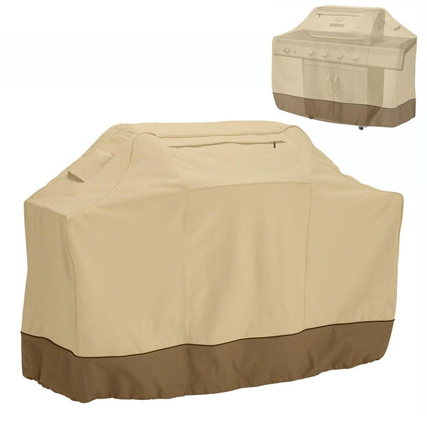 Waterproof Bbq Cover With Sundry Bag Oxford Cloth 170X61x117cm Beige Parts & Accessories