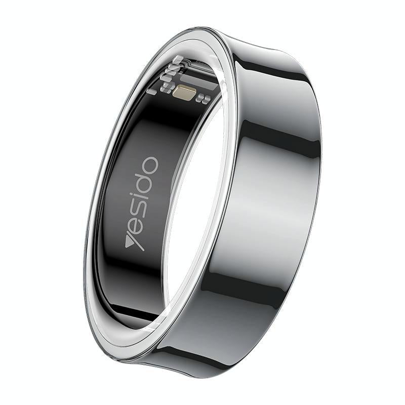 Smart Health Ring Temp Heart Rate Bp Reminder Black 65Mm Smart Watches