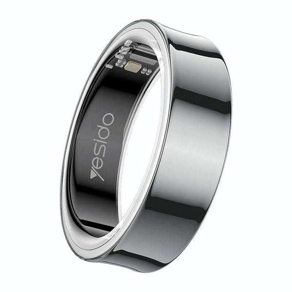 Smart Health Ring Temp Heart Rate Bp Reminder Black 65Mm Smart Watches