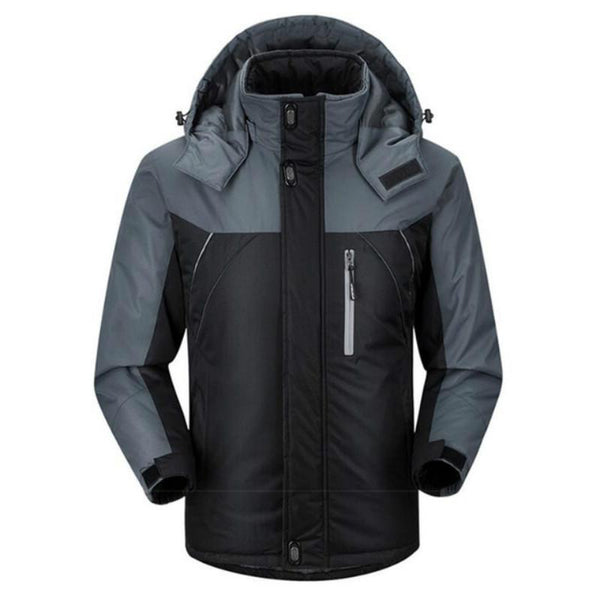Men Winter Thick Fleece Waterproof Outwear Down Jackets Coats Black Coats Jackets & Vests