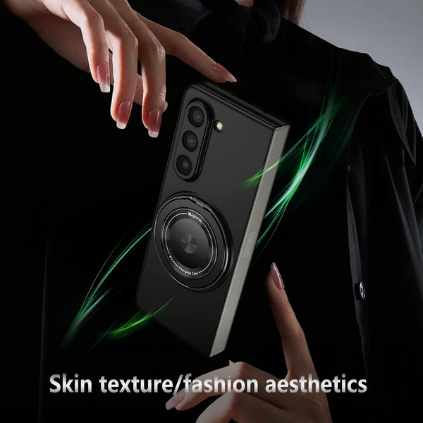 For Samsung Galaxy Z Fold4 5G Shockproof 360 Degree Rotating Case Blue Cases Covers & Skins