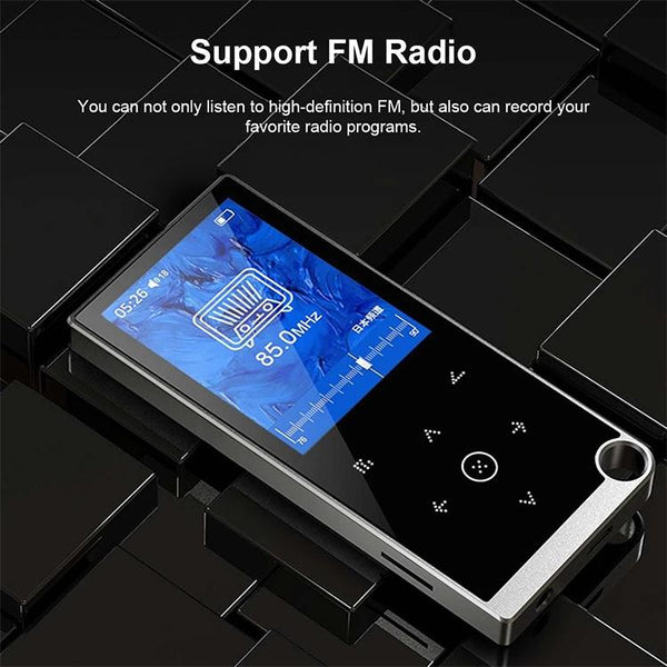 2.4 Inch Touch Mp4 / Mp3 Player 8Gb Memory Bluetooth E Book Alarm Timer Red Ipods & Mp3 Players