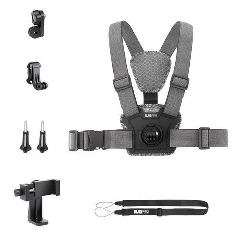 Chest Strap With Mount And Screw 6 In 1 360 Phone Clamp Straps & Hand Grips