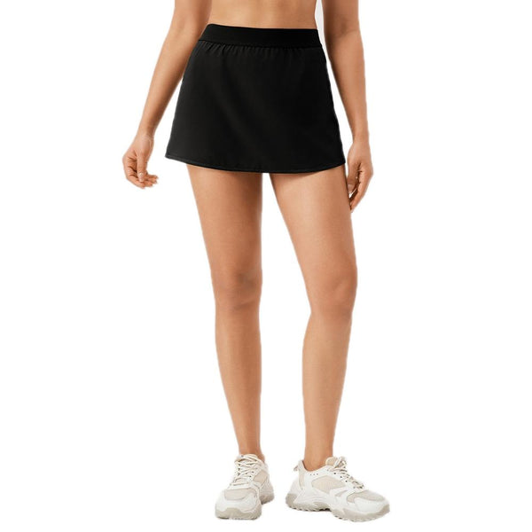 Quick Drying Women Yoga Skirt Pants Breathable Fake Two Piece Black – Xxl Activewear Skirts & Skorts