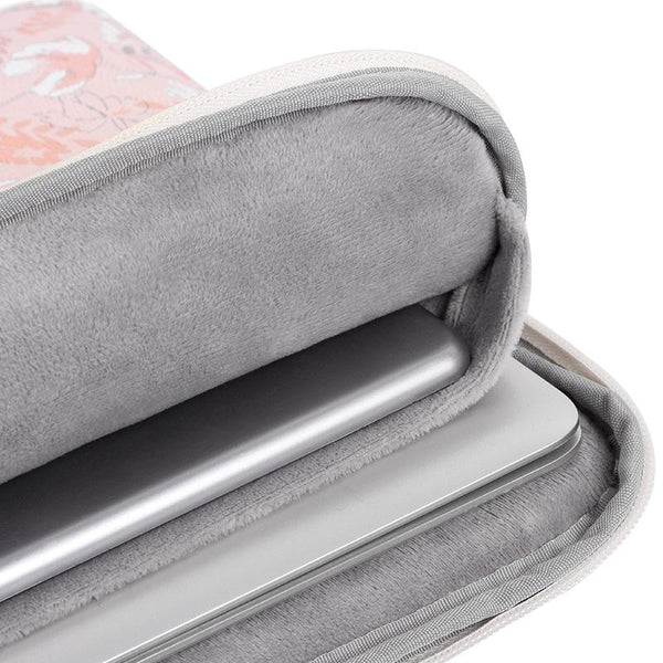 Waterproof 15 Laptop Liner Bag In Light Pink Pu Leather Laptop Cases & Bags