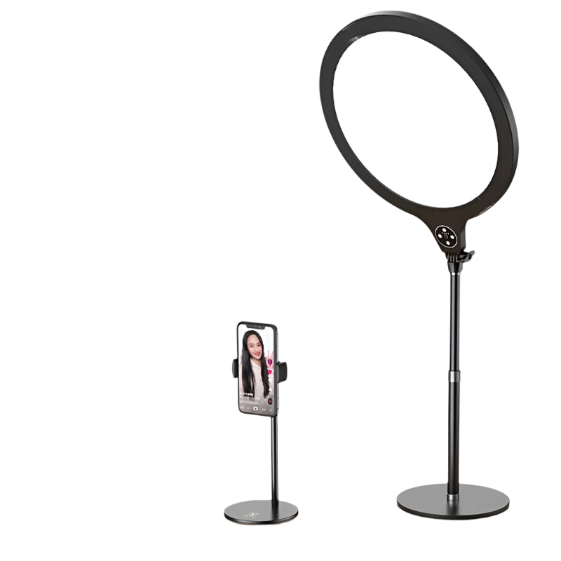 Large Desktop Beauty Fill Light Bracket For Live Broadcast And Photography 14.2 Inch 36 Centimetre Black Other Lighting & Studio