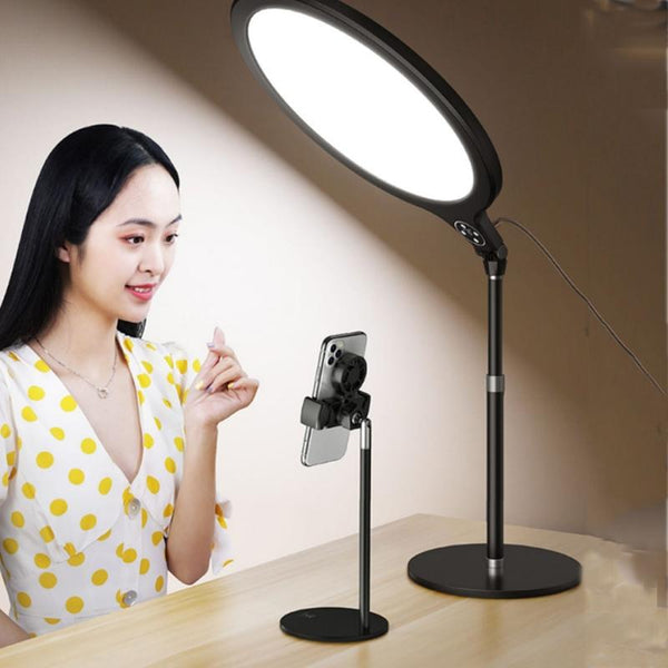 Large Desktop Beauty Fill Light Bracket For Live Broadcast And Photography 14.2 Inch 36 Centimetre Black Other Lighting & Studio