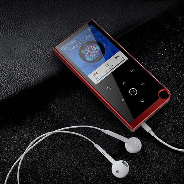 2.4 Inch Touch Mp4 / Mp3 Player 16Gb Memory Bluetooth E Book Alarm Timer Red Ipods & Mp3 Players