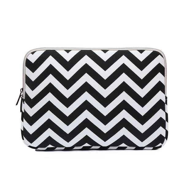 15 Wavy Pattern Notebook Liner Bag Sleek Design Gray Laptop Cases & Bags