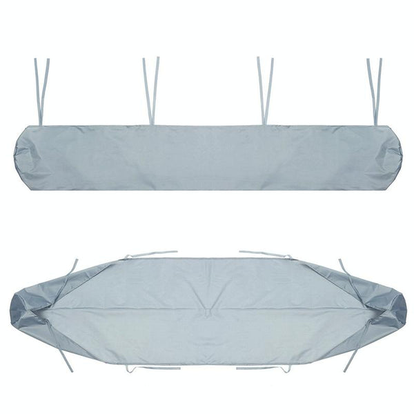 Waterproof Retractable Canopy Cover For Outdoor Patio 4.5M Size Black Outdoor Furniture Covers