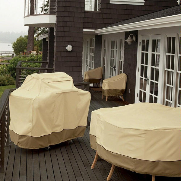 Waterproof Bbq Cover With Sundry Bag 183X66x130cm Beige Parts & Accessories
