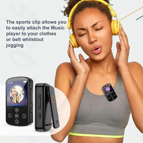 Touch Screen Mp3 Bluetooth Music Player 128Gb Memory Hifi Sports Clip Ipods & Mp3 Players