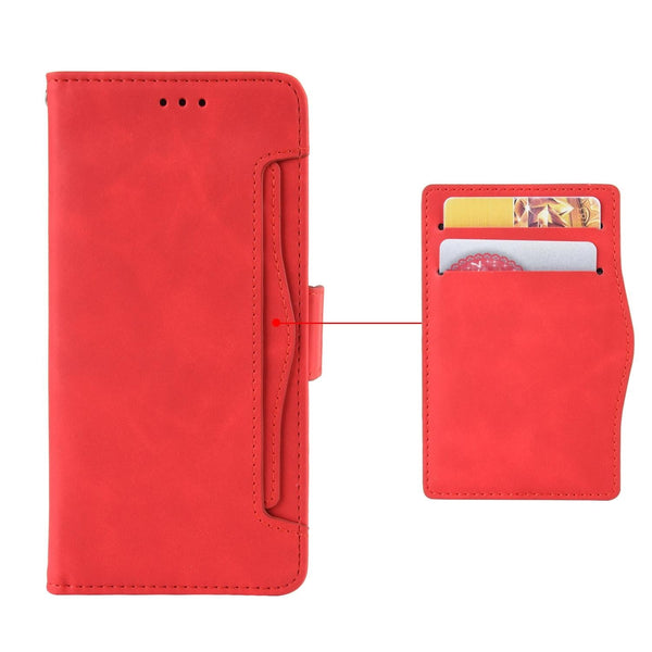 For Samsung Galaxy Z Fold4 5G Leather Phone Case With Card Slots And Calf Texture Pink Cases Covers & Skins