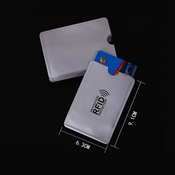 Aluminum Foil Rfid Blocking Card Holder Business Card Holders