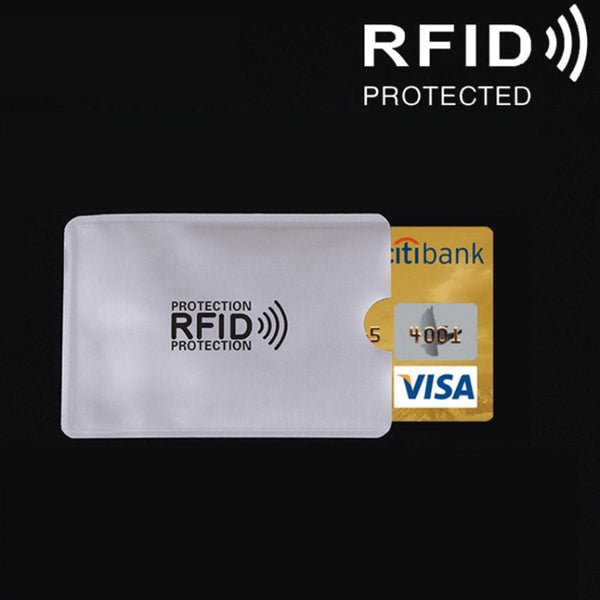 Aluminum Foil Rfid Blocking Card Holder Business Card Holders