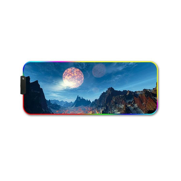 Rgb Non Slip Mouse Pad With Thermal Transfer Vast Starry Sky Mouse Pads & Wrist Rests