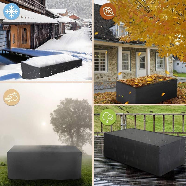 Waterproof Outdoor Furniture Cover For Garden Table And Chairs 315X160x74cm Outdoor Furniture Covers