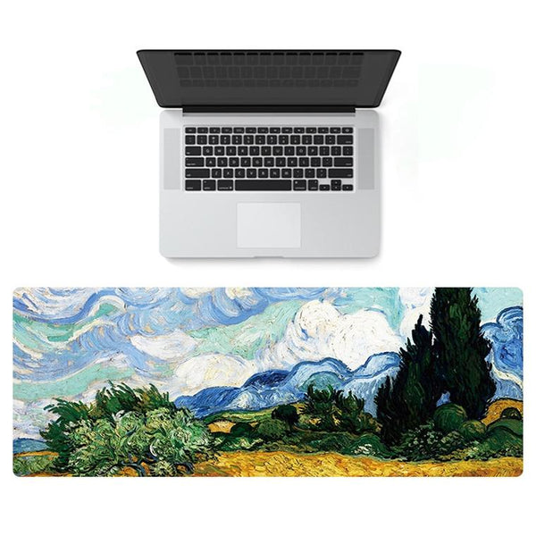 Large Desk Mouse Pad For Oil Painting Cypress Mouse Pads & Wrist Rests