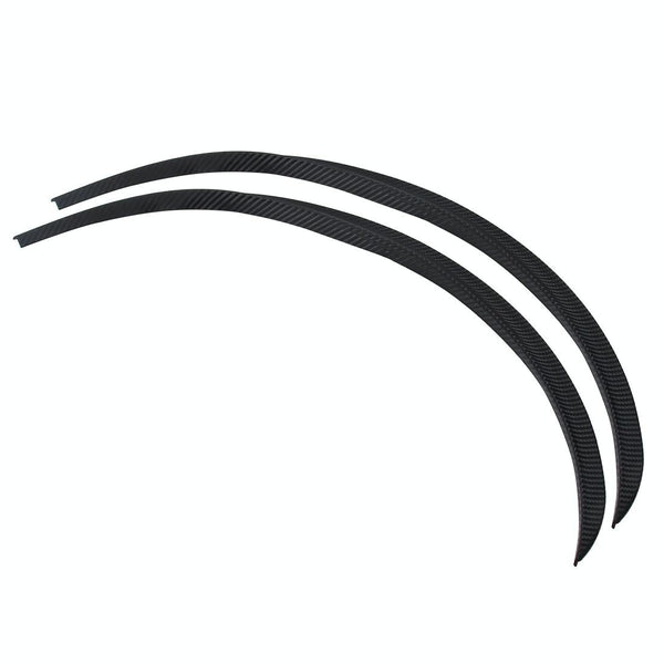 2 Pcs 45Cm Car Stickers Rubber Large Round Arc Strips Universal Fender Flares Wheel Eyebrow Decal Covers Black Striped 75 X 2Cm Decals & Stickers