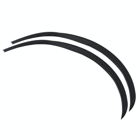 2 Pcs 45Cm Car Stickers Rubber Large Round Arc Strips Universal Fender Flares Wheel Eyebrow Decal Covers Black Striped 75 X 2Cm Decals & Stickers