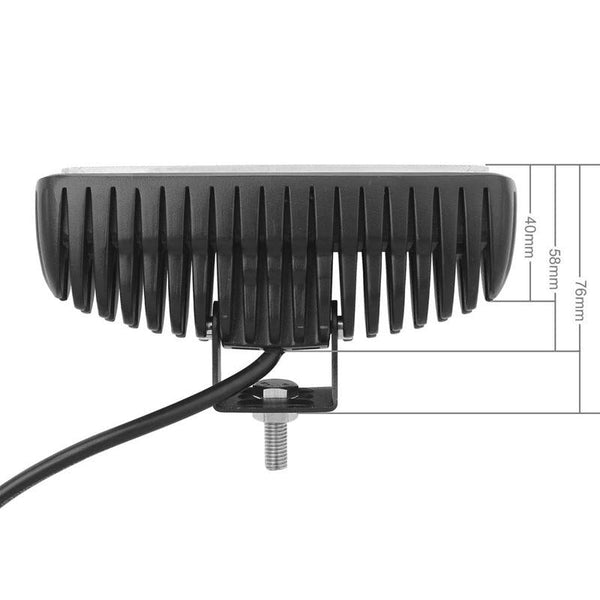 18W Epistar 6 Led Car Work Lamp Bar Light Waterproof Ip67 Dc 10 30V Lamps