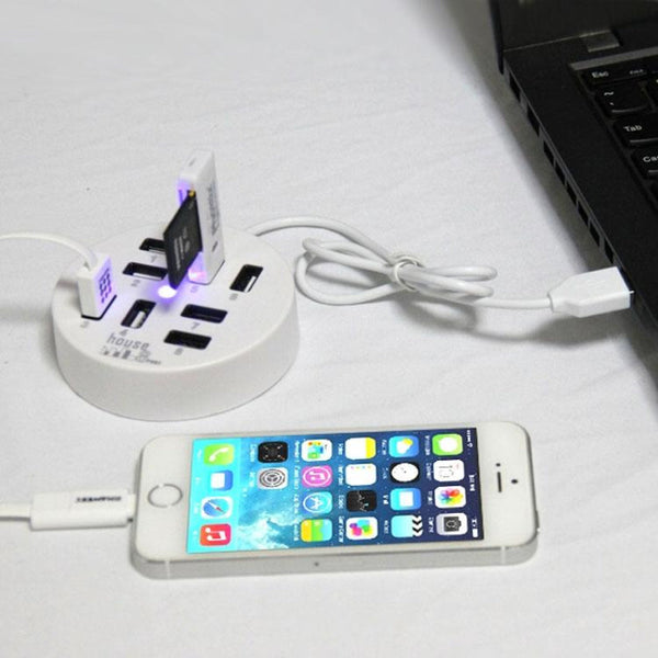 8 Port Usb 2.0 Hub For Laptop 60Cm Length 1Tb Hdd Support Usb Cables Hubs & Adapters