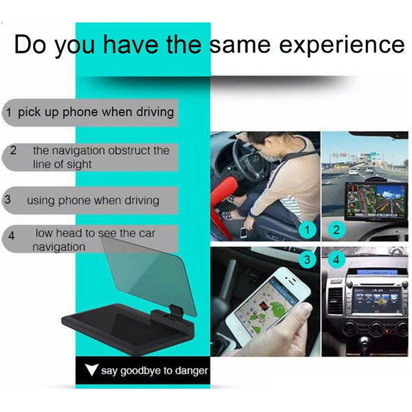 Car Gps Hud Holder For Smartphones Black Vehicle Camera Holders