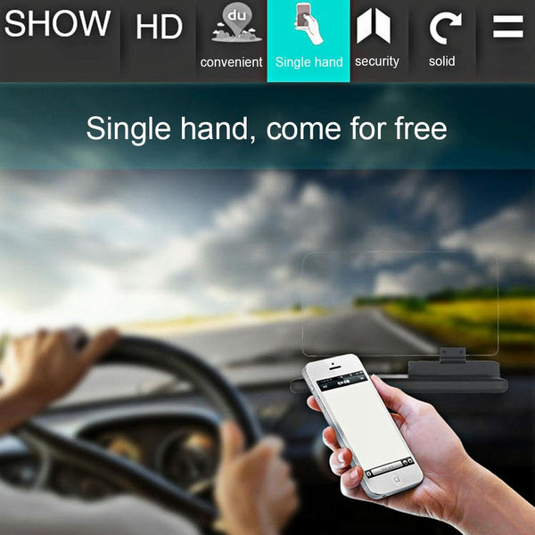 Car Gps Hud Holder For Smartphones Black Vehicle Camera Holders