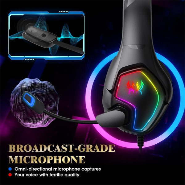 Rgb Gaming Headset With Omni Mic 1.9M Cable Headsets
