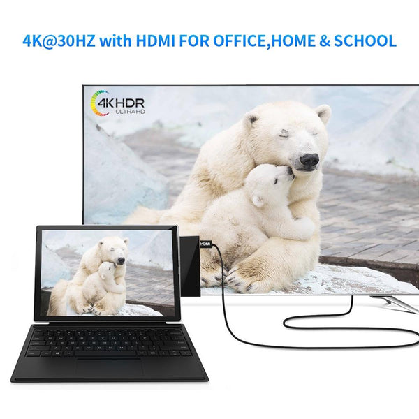 3 Port Usb 3.0 + Hdmi Sd / Tf Card Reader Hub With 4K Adapter Usb Cables Hubs & Adapters