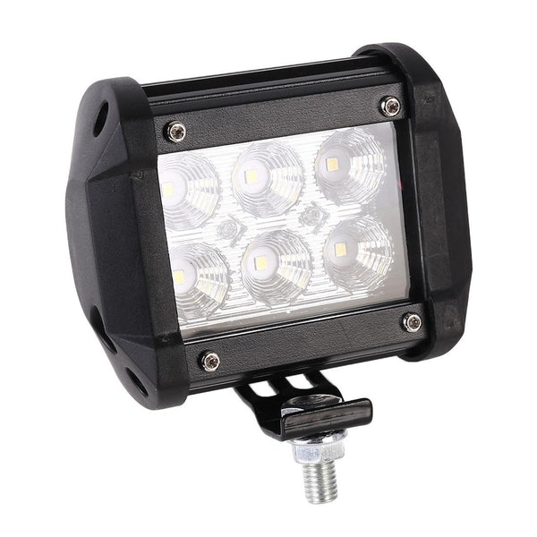 18W 6 Led White Light Floodlight Engineering Lamp / Waterproof Ip67 Suvs Dc 10 30V Black Led Car Lights