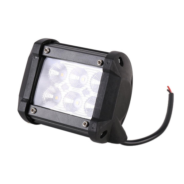 18W 6 Led White Light Floodlight Engineering Lamp / Waterproof Ip67 Suvs Dc 10 30V Black Led Car Lights