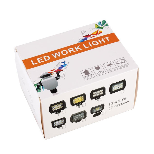 18W 6 Led White Light Floodlight Engineering Lamp / Waterproof Ip67 Suvs Dc 10 30V Black Led Car Lights