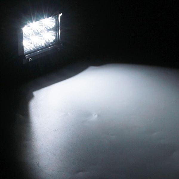 18W 6 Led White Light Floodlight Engineering Lamp / Waterproof Ip67 Suvs Dc 10 30V Black Led Car Lights