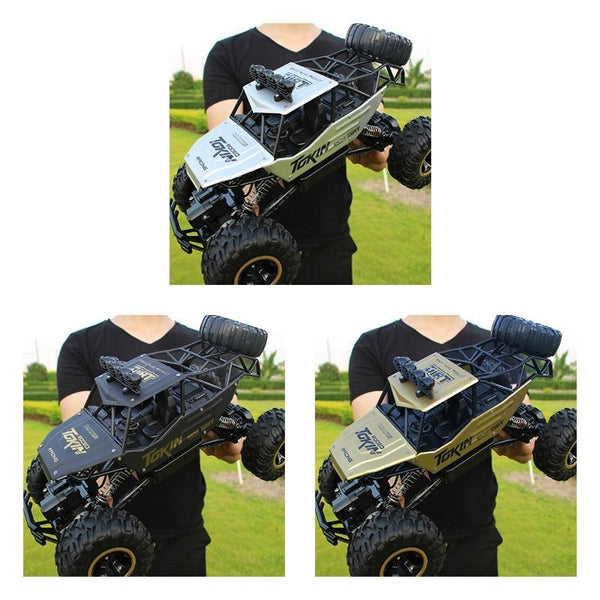 Off Road Climbing Car With 2.4Ghz Remote Control And Double Motors Black Rc Model Vehicles
