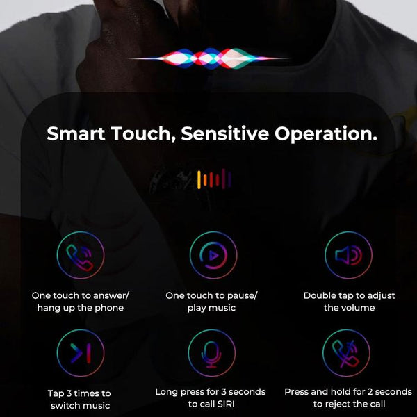 Wireless Binaural Bluetooth Earphones With Charging Box J18 Black Earbuds