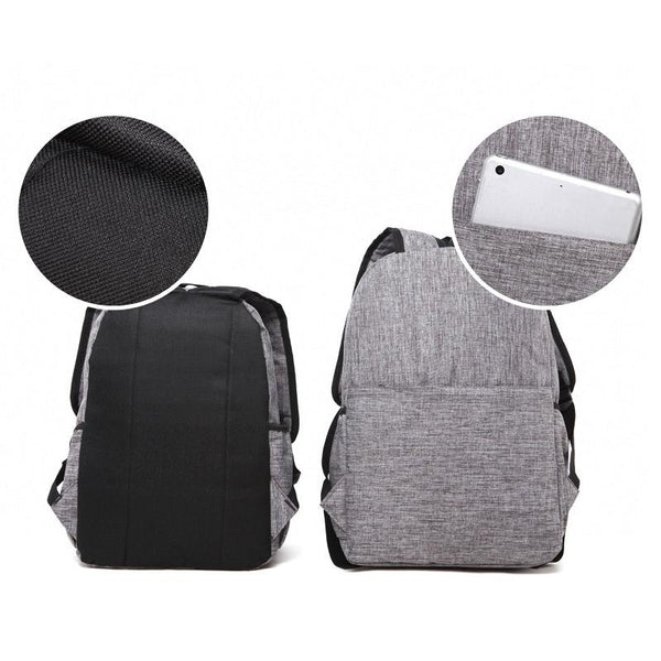 Multi Function Canvas Laptop Backpack Fits 15.6 Macbook Samsung Sony Dell Alienware Chuwi Asus Hp 42X29x13cm Black Laptop Cases & Bags