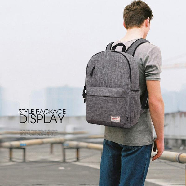 Multi Function Canvas Laptop Backpack Fits 15.6 Macbook Samsung Sony Dell Alienware Chuwi Asus Hp 42X29x13cm Black Laptop Cases & Bags